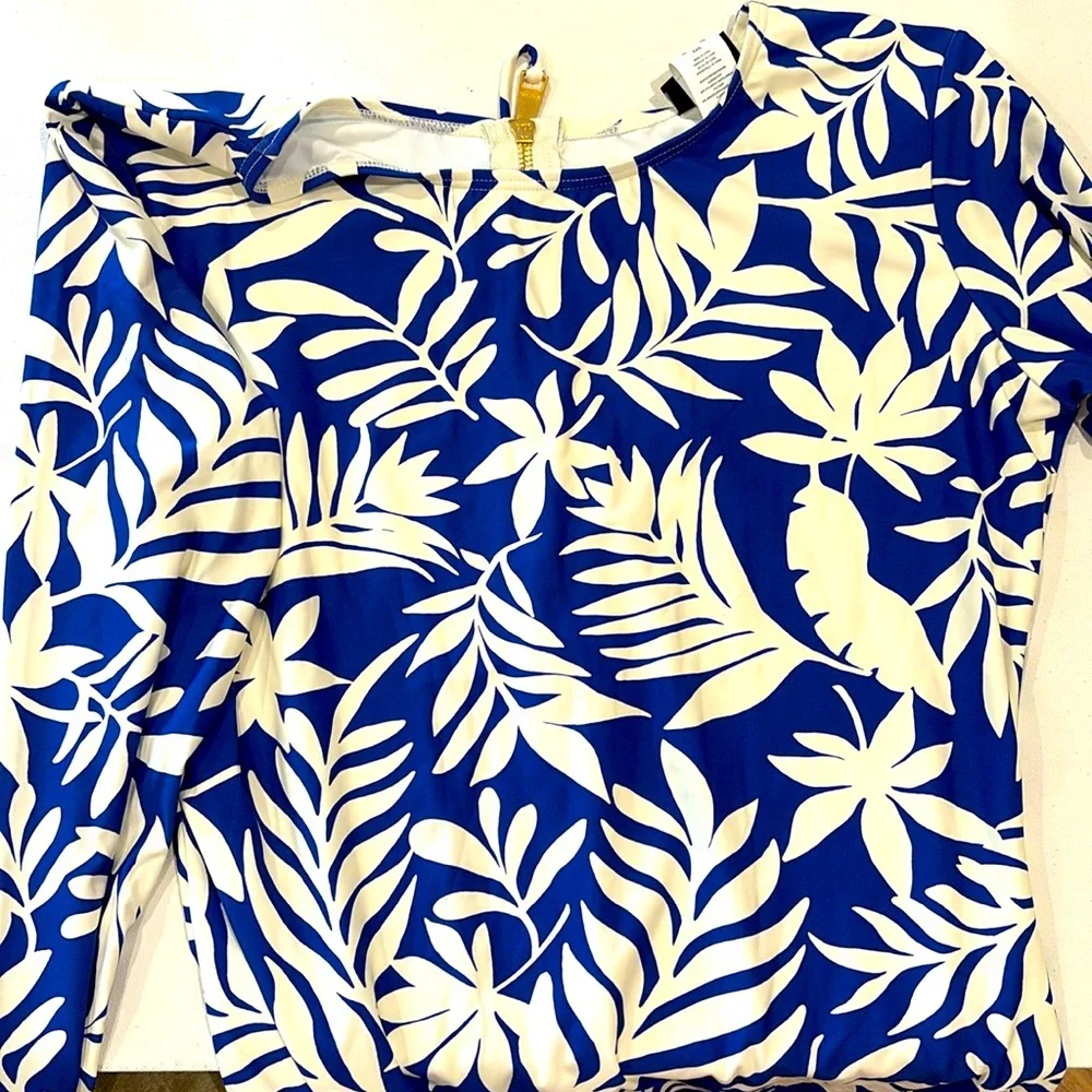 Kate Spade blue berry Rashguard Swimsuit - Picture 3 of 7